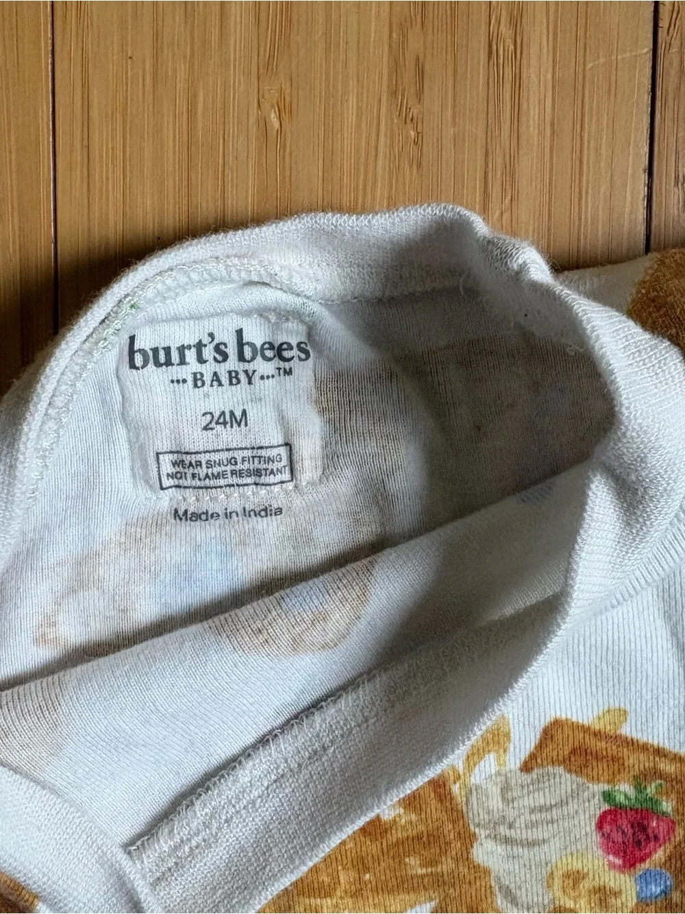 Burt's Bees Baby Cream Waffle & Berry Pajama Set